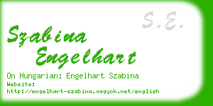 szabina engelhart business card